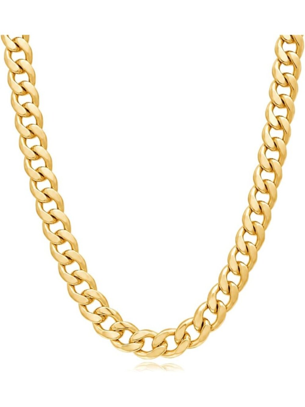 14K Gold Plated Coffee Bean Chain Necklace, Elegant Women's Jewelry, Gift Idea